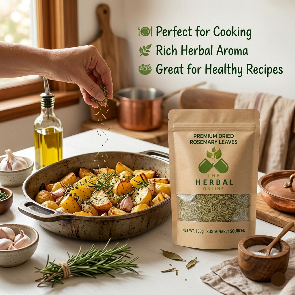 Premium Dried Rosemary Leaves 🌿 | 100% Natural Herbal Leaves