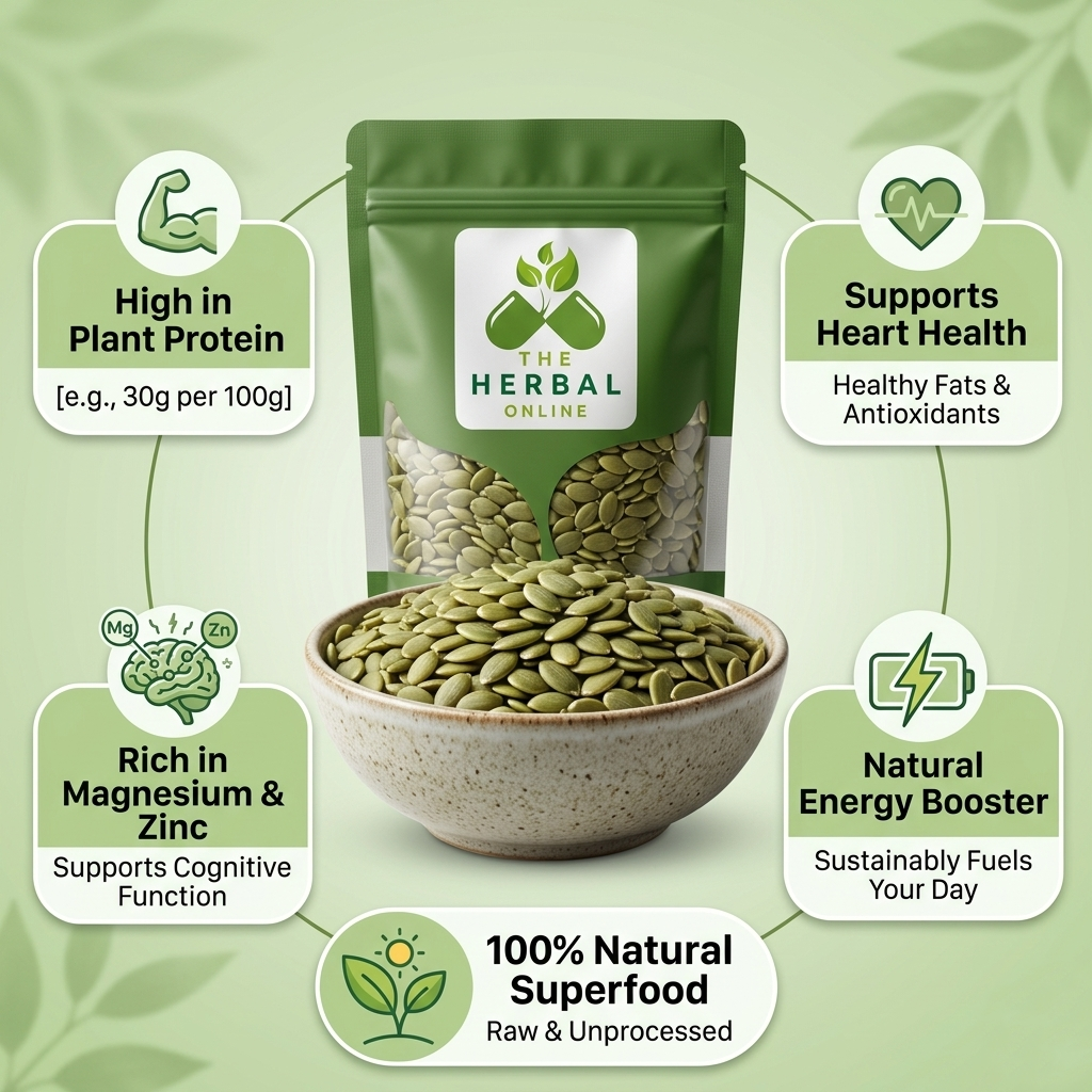 Premium Natural Pumpkin Seeds 🌱 | Protein-Rich Superfood
