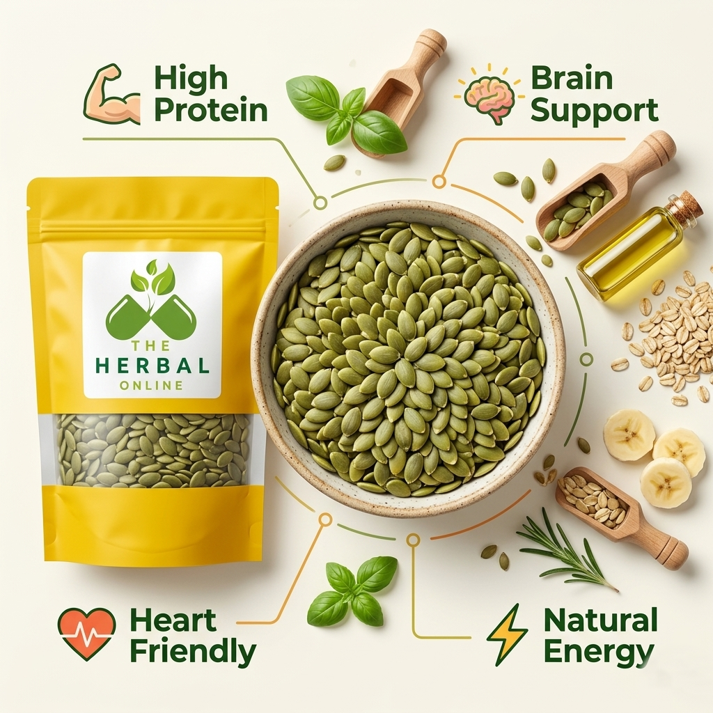 Premium Natural Pumpkin Seeds 🌱 | Protein-Rich Superfood