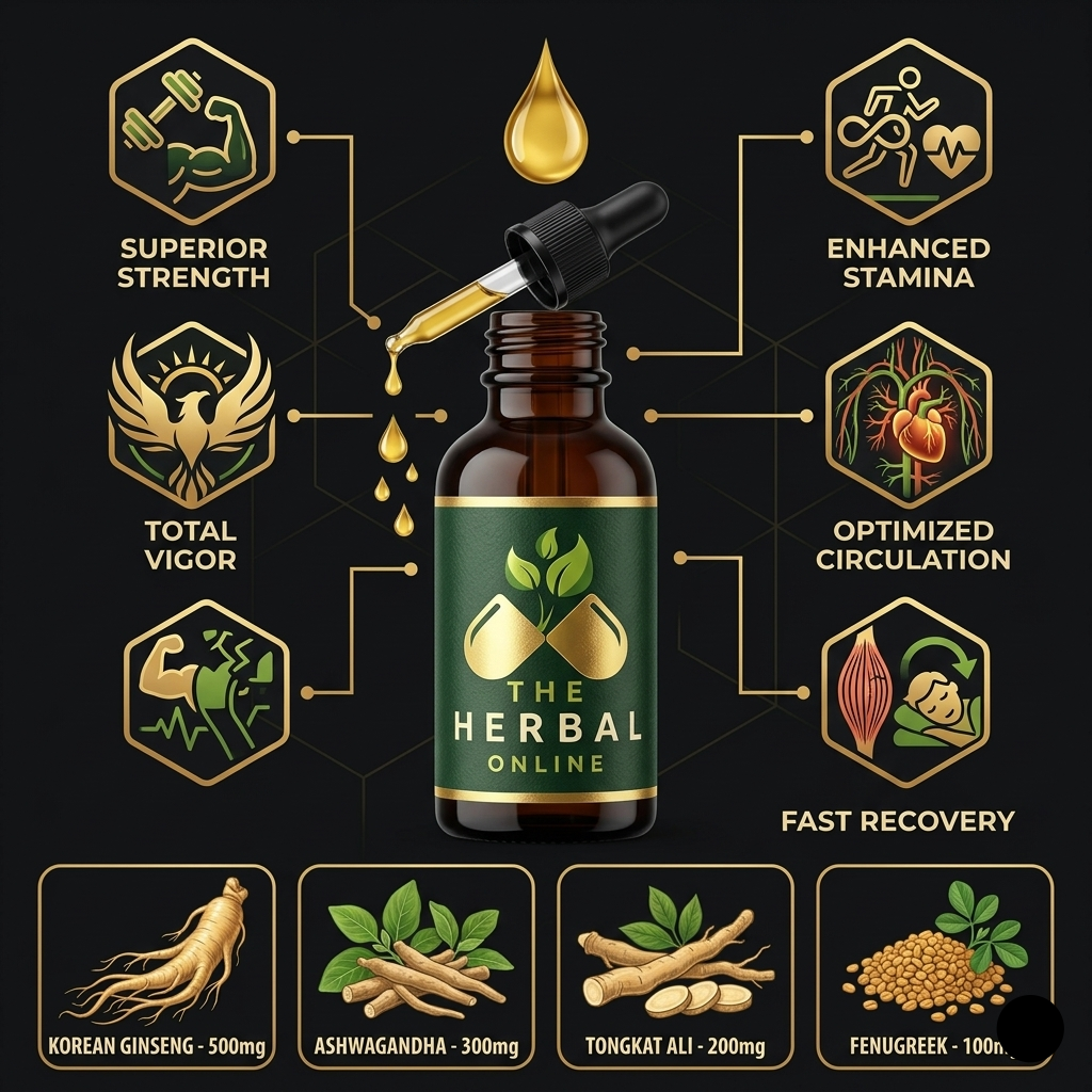 VigorMax Herbal Oil – Men's Strength, Stamina & Vitality Support (10ml)